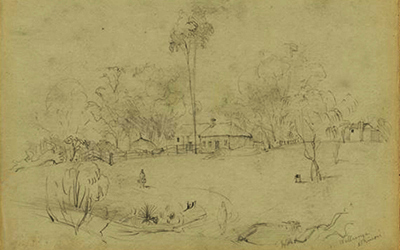 At Willunga, Atkinsons, c. 1844 G. F. Angas (NLA)_Malone