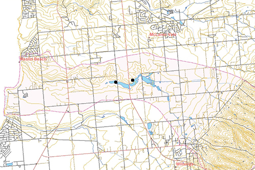 Califronia Road Wetland & Lot 50 (from Denham, 2012)