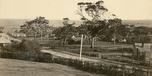 Police Station and Courthouse, Willunga c1872_Malone (SLSA)