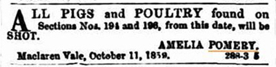 Public Notice, Pomery 1859_Malone